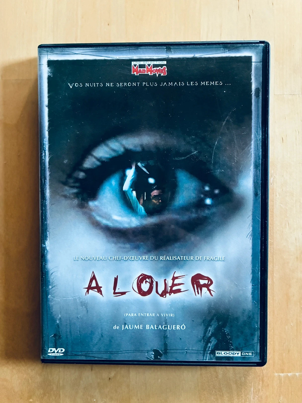 DVD À louer de Jaume Balaguero.